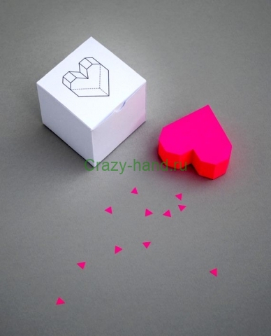 оригами сердечки