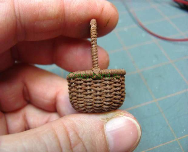 Плетение мини-корзины своими руками