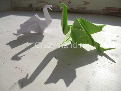 Оригами дракон своими руками