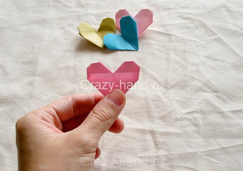 Мастер-класс: оригами сердечко